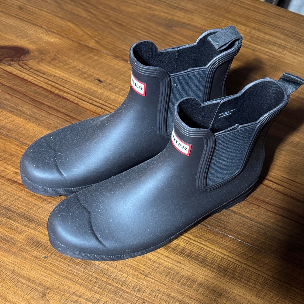 Hunter Men's Black Waterproof Chelsea Boots